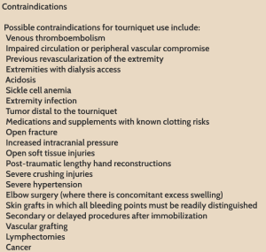 Blood flow restriction contraindications
